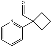 1-Pyridin-2-yl-cyclobutanecarbaldehyde Struktur
