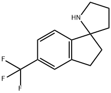 2,3-二氢-5-(三氟甲基)螺[1H-茚-1,2'-吡咯烷,1211594-38-5,结构式