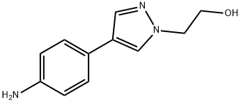 2-[4-(4-Amino-phenyl)-pyrazol-1-yl]-ethanol Struktur