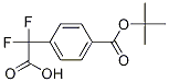 2-(4-(TERT-ブチルトキシカルボニル)フェニル)-2,2-ジフルオロ酢酸 化学構造式