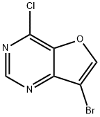 7-Bromo-4-chlorofuro[3,2-d]pyrimidine Struktur