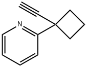 2-(1-ethynylcyclobutyl)pyridine, 1211596-04-1, 结构式