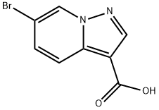 6-BroMo-pyrazolo[1,5-a]pyridine-3-carboxylic acid Struktur