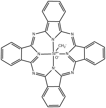 METHYLSILICON(IV) PHTHALOCYANINE HYDROXIDE Struktur