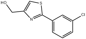 [2-(3-CHLORO-PHENYL)-THIAZOL-4-YL]-METHANOL, 121202-20-8, 结构式