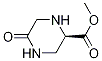 (R)-Methyl 5-oxopiperazine-2-carboxylate 化学構造式