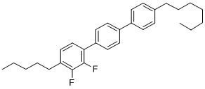 2,3-DIFLUORO-4''-HEPTYL-4-PENTYLTERPHENYL Struktur