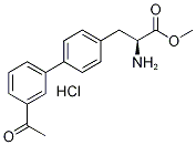 3-(3''-Acetylbiphenyl-4-Yl)-2-Aminopropanoate Hydrochloride 结构式