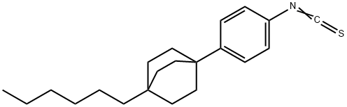1-HEXYL-4-(4-ISOTHIOCYANATOPHENYL)-BICYC LO(2.2.2)OCTANE, 98 Struktur