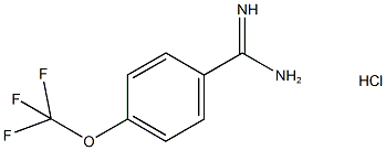 4-三氟甲氧基苯甲脒(HCL), 121219-95-2, 结构式