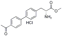 3-(4''-Acetylbiphenyl-4-Yl)-2-Aminopropanoate Hydrochloride Struktur