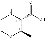 (2R,3S)-2-甲基-3-吗啉甲酸, 1212252-84-0, 结构式
