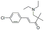 1-(4-chlorophenyl)-4,4-dimethyl-5-diethylamino-1-penten-3-one Struktur