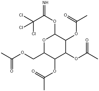 2,3,4,6-四-O-乙酰基-Α-D-吡喃甘露糖 三氯乙酰亚胺酯,121238-27-5,结构式