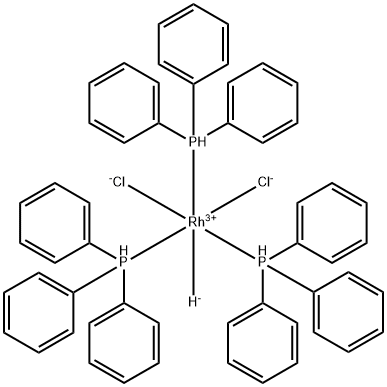 dichlorohydrotris(triphenylphosphine)rhodium 结构式