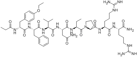 PROPIONYL-D-TYR(ET)-PHE-VAL-ASN-ABU-PRO-ARG-ARG-NH2|(PROPIONYL1,D-TYR(ET)2,VAL4,ABU6,ARG8·9)-VASOPRESSIN