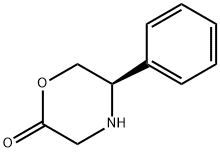 (5R)-3,4,5,6-Tetrahydro-5-phenyl-4(H)-1,4-oxazin-2-one Struktur