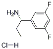(S)-1-(3,5-DIFLUOROPHENYL)PROPAN-1-AMINE-HCl Structure