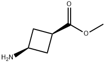 Cyclobutanecarboxylic acid, 3-amino-, methyl ester, cis- Structure