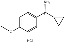 (1R)CYCLOPROPYL(4-METHOXYPHENYL)METHYLAMINE-HCl Structure