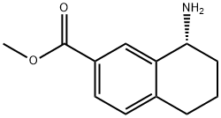 (R)-8-氨基-5,6,7,8-四氢萘-2-羧酸甲酯 结构式
