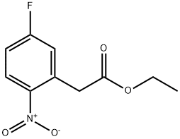 (5-Fluoro-2-nitro-phenyl)-acetic acid ethyl ester, 121303-77-3, 结构式