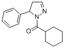 1-Cyclohexylcarbonyl-5-phenyl-2-pyrazoline 结构式