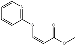 2-Propenoicacid,3-(2-pyridinylthio)-,methylester,(Z)-(9CI) 结构式