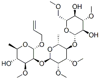 allyl 2-O-(4-O-(3,6-di-O-methyl-beta-glucopyranosyl)-2,3-di-O-methyl-alpha-rhamnopyranosyl)-3-O-methyl-alpha-rhamnopyranoside 结构式