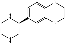 (2S)-2-(2,3-二氢-1,4-苯并二噁烯-6-基)哌嗪 结构式