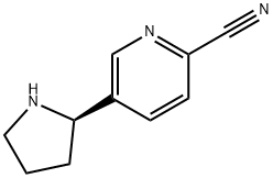(R)-5-(Pyrrolidin-2-yl)pyridine-2-carbonitrile Struktur