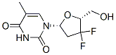 3',3'-difluoro-3'-deoxythymidine Structure