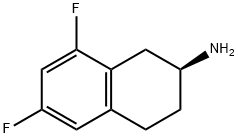 (S)-6,8-difluoro-1,2,3,4-tetrahydronaphthalen-2-aMine 化学構造式