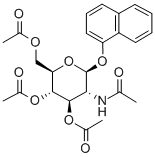 (1'-NAPHTHYL) 2-ACETAMIDO-3,4,6-TRI-O-ACETYL-2-DEOXY-BETA-D-GLUCOPYRANOSIDE Structure