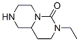 6H-Pyrazino[1,2-c]pyrimidin-6-one,7-ethyloctahydro-,(-)-(9CI) Struktur