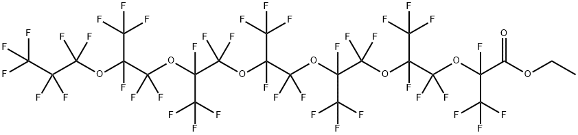 Ethyl perfluoro-2,5,8,11,14,17-hexamethyl-3,6,9,12,15,18-hexaoxaeicosanoate,121368-60-3,结构式