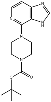 1-Piperazinecarboxylic acid, 4-(3H-iMidazo[4,5-c]pyridin-4-yl)-, 1,1-diMethylethyl ester 结构式