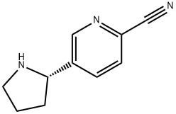 (S)-5-(吡咯烷-2-基)吡啶-2-甲腈 结构式