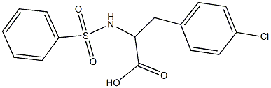 3-(4-chlorophenyl)-2-[(phenylsulfonyl)amino]propanoic acid,1214050-43-7,结构式