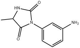 3-(3-aminophenyl)-5-methylimidazolidine-2,4-dione(SALTDATA: FREE) Structure