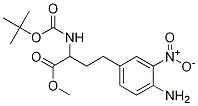 4-Amino-alpha-[[(tert-butoxy)carbonyl]amino]-3-nitrobenzenebutanoic acid methyl ester Structure