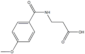 3-(4-甲氧基苯甲酰氨基)丙酸,121428-49-7,结构式