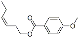 Benzoic acid, 4-methoxy-, 3-hexenyl ester, (Z)- Structure