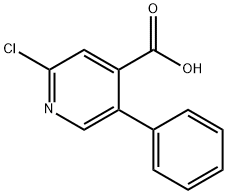 2-氯-5-苯基异烟酸 结构式