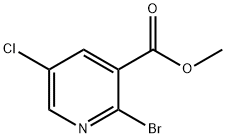 Метиловый эфир 2-BroMo-5-хлорникотиновой кислоты структура