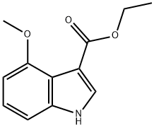 ethyl 4-Methoxy-1H-indole-3-carboxylate 结构式