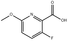 3-Fluoro-6-methoxypyridine-2-carboxylic acid Structure