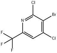 3-Bromo-2,4-dichloro-6-(trifluoromethyl)pyridine Struktur