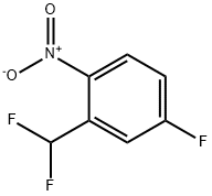 2-(Difluoromethyl)-4-fluoro-1-nitrobenzene Struktur