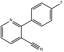 2-(4-氟苯基)吡啶-3-腈 结构式